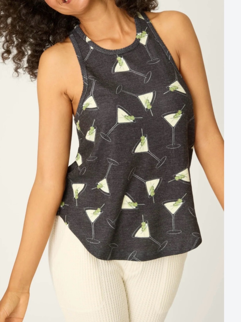PJ Salvage merrier with a martini tank top edgy boho cottagecore casual size L